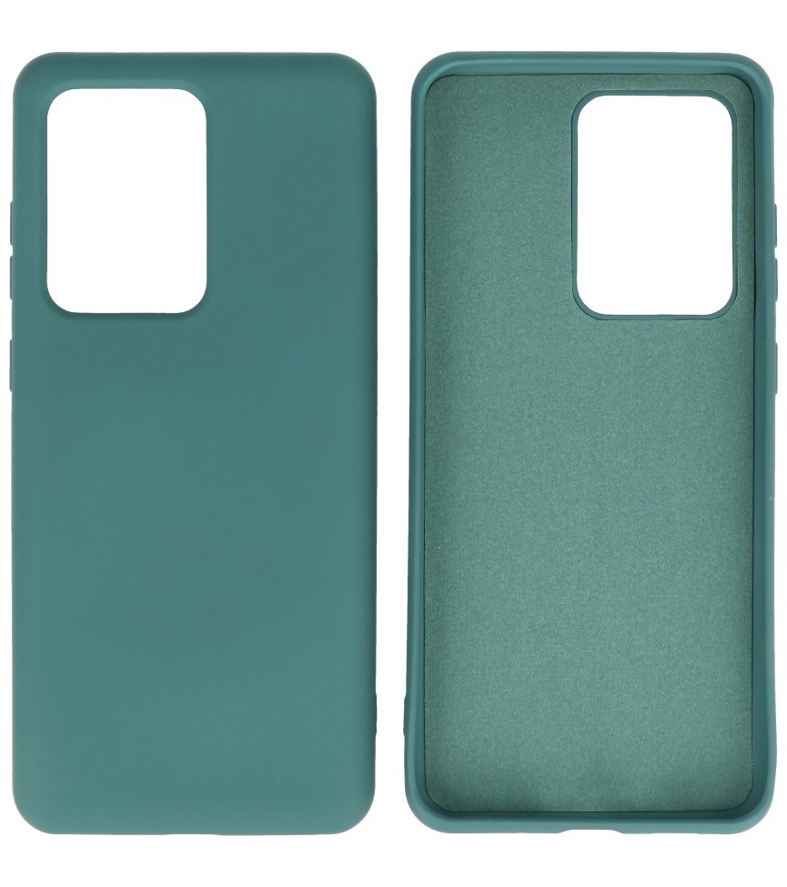 Coque en TPU Fashion Color Samsung Galaxy S20 Ultra Dark Green