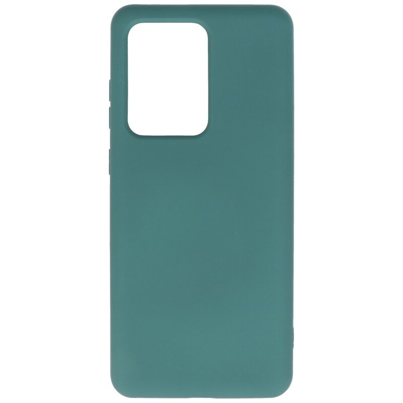 Estuche de TPU en color de moda Samsung Galaxy S20 Ultra Dark Green