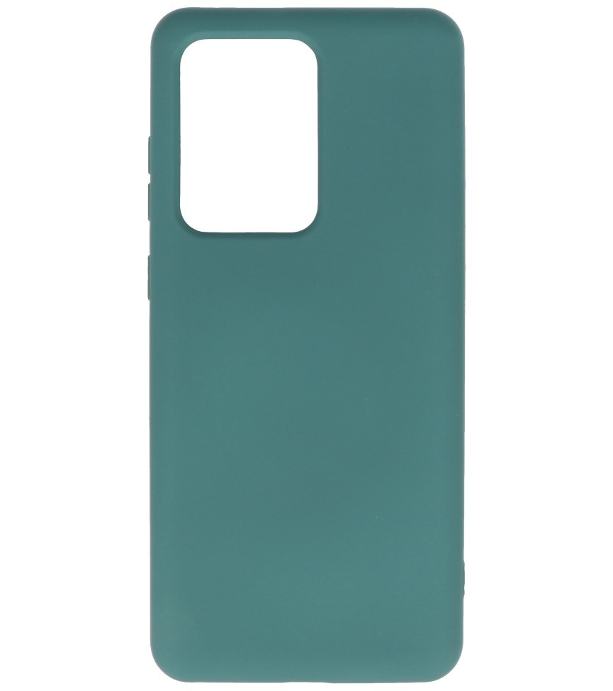 Coque en TPU Fashion Color Samsung Galaxy S20 Ultra Dark Green