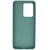 2.0mm Dikke Fashion Color TPU Hoesje Samsung Galaxy S20 Ultra Donker Groen