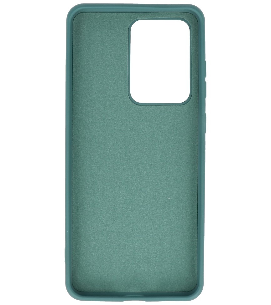 Estuche de TPU en color de moda Samsung Galaxy S20 Ultra Dark Green