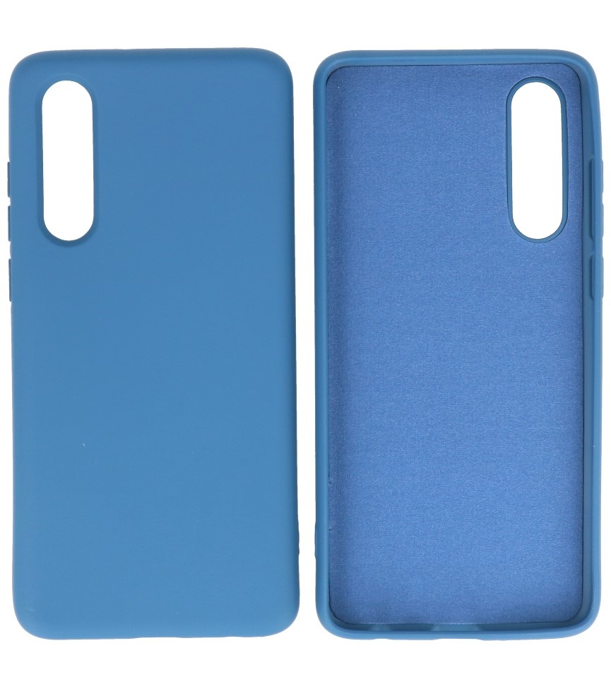 2.0mm Dikke Fashion Color TPU Hoesje Huawei P30 Navy