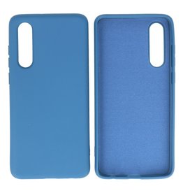 Carcasa de TPU Color Moda para Huawei P30 Azul Marino