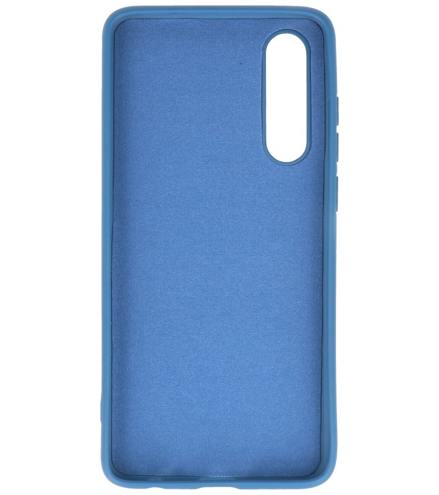 Carcasa de TPU Color Moda para Huawei P30 Azul Marino