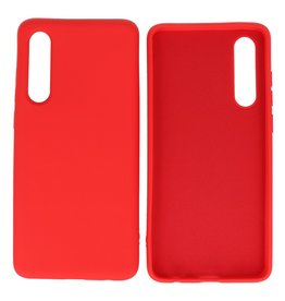 Fashion Color TPU Cover Huawei P30 Rød