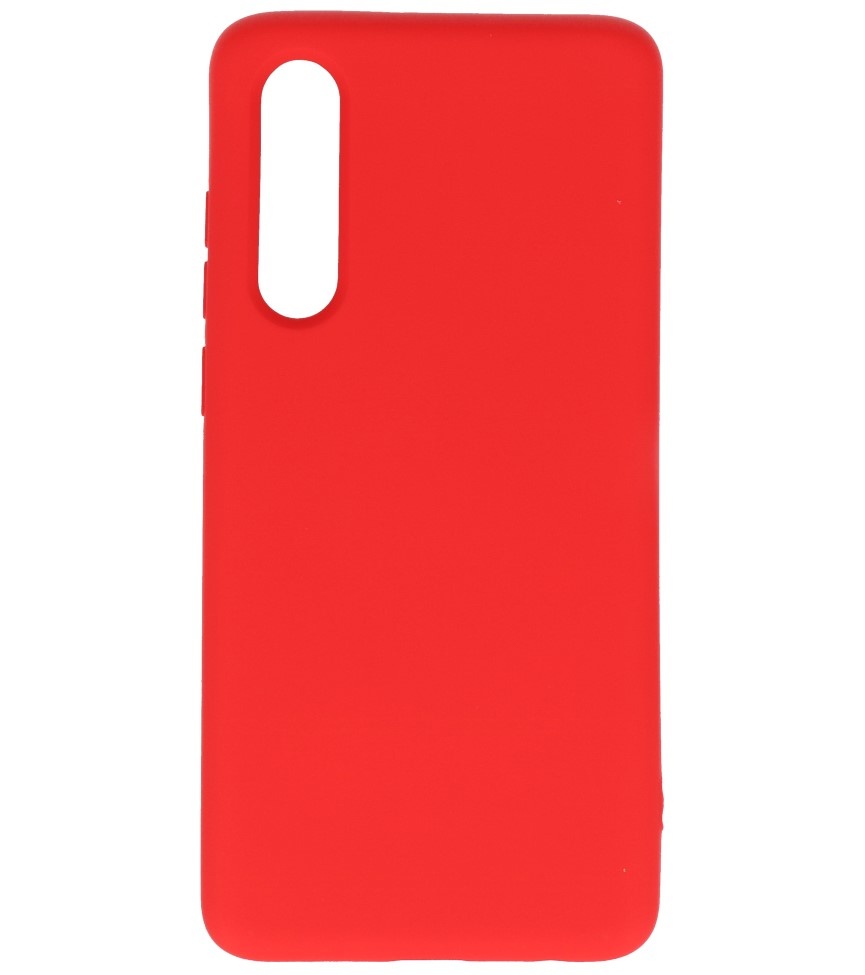 Fashion Color TPU Cover Huawei P30 Rød