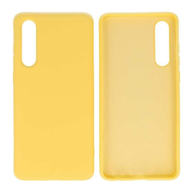 Custodia in TPU colore moda per Huawei P30 giallo