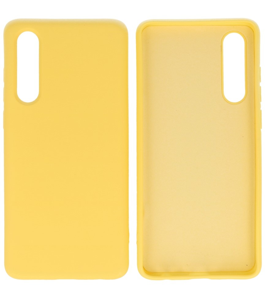 Custodia in TPU colore moda per Huawei P30 giallo