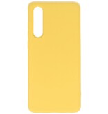 2.0mm Dikke Fashion Color TPU Hoesje Huawei P30 Geel