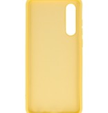 Custodia in TPU colore moda per Huawei P30 giallo