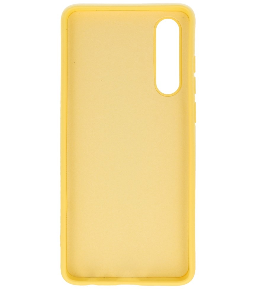 2.0mm Dikke Fashion Color TPU Hoesje Huawei P30 Geel