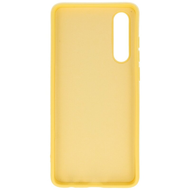 Custodia in TPU colore moda per Huawei P30 giallo