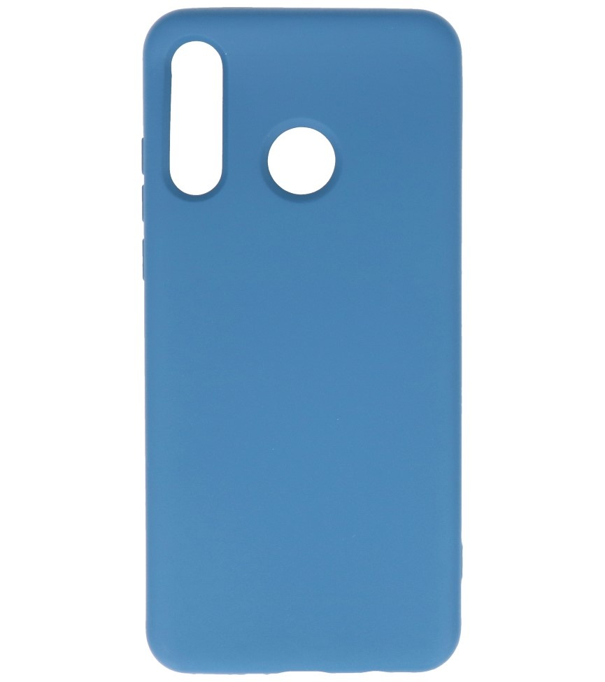 Carcasa de TPU Color Moda para Huawei P30 Lite Azul Marino