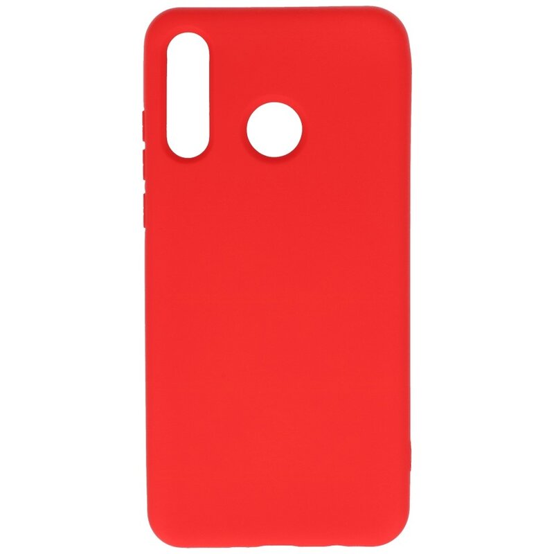 Carcasa de TPU Color Moda para Huawei P30 Lite Rojo