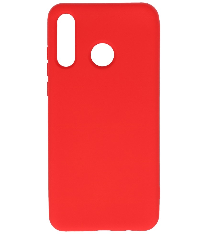 Fashion Color TPU Cover Huawei P30 Lite Rød