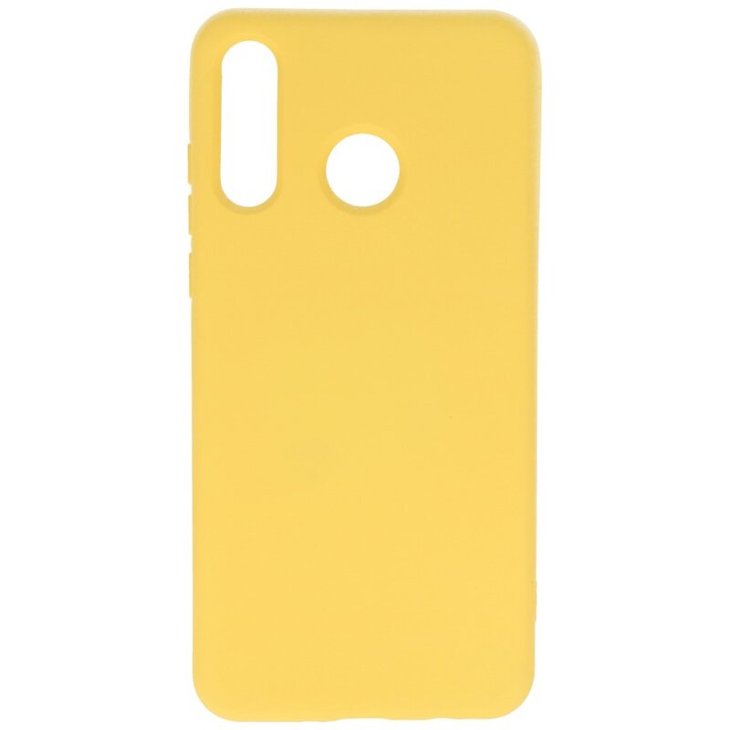 2.0mm Dikke Fashion Color TPU Hoesje Huawei P30 Lite Geel