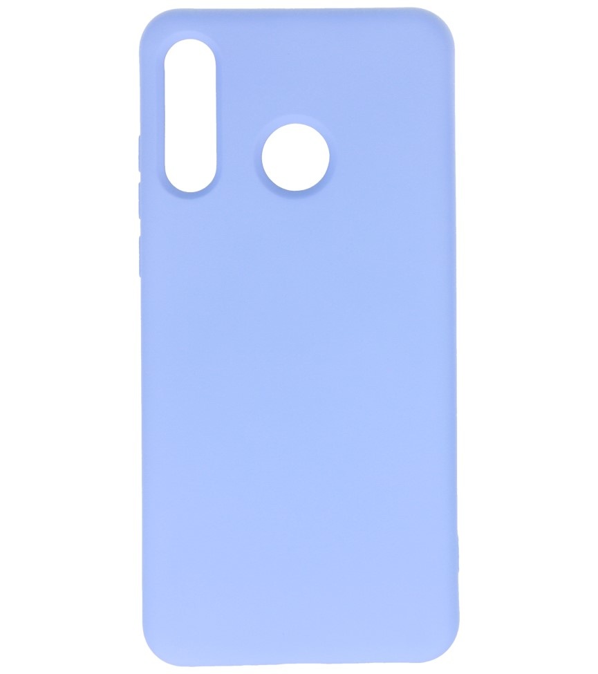 Fashion Color TPU Cover Huawei P30 Lite Lilla