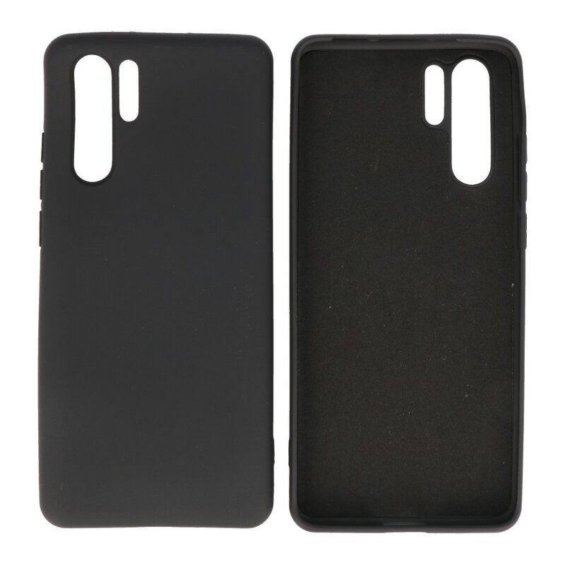 Custodia in TPU color moda per Huawei P30 Pro nera