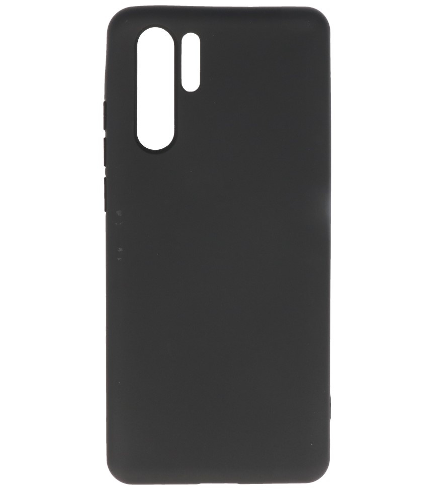 Custodia in TPU color moda per Huawei P30 Pro nera