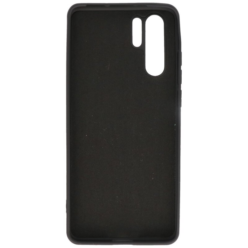 Custodia in TPU color moda per Huawei P30 Pro nera