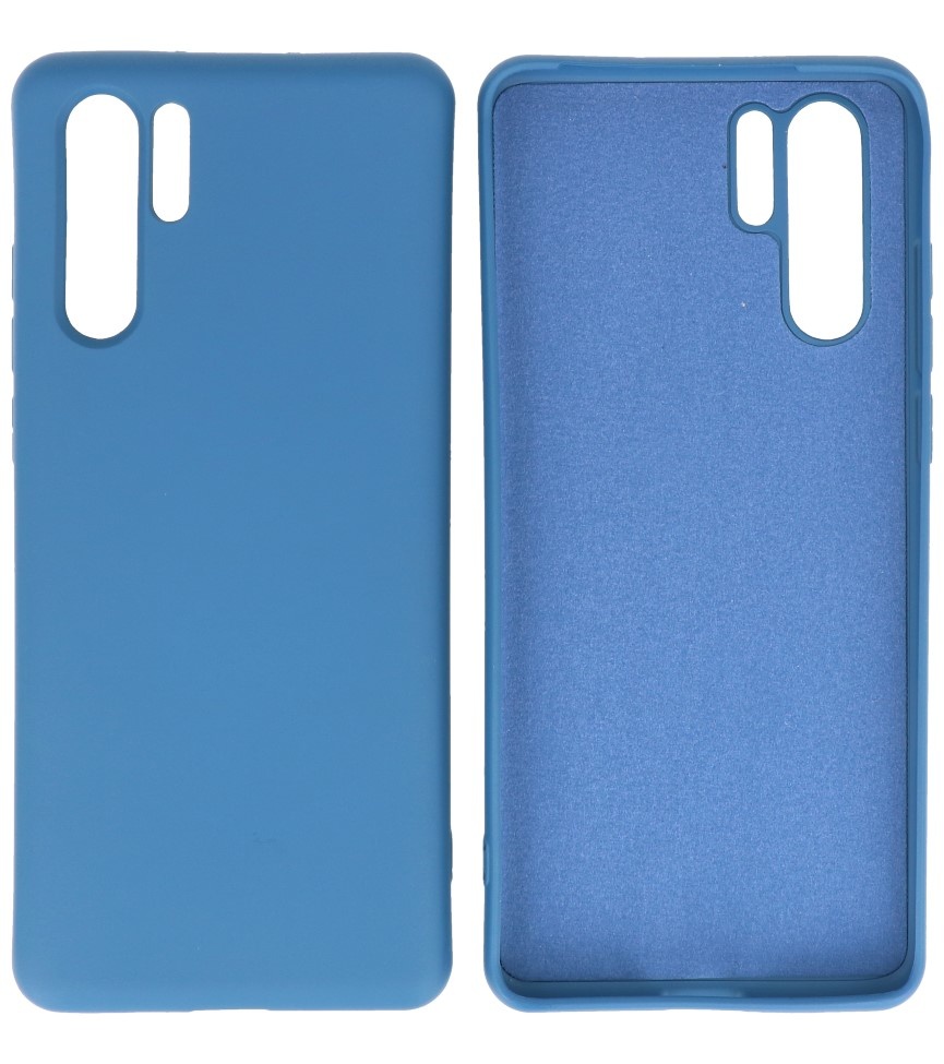 2.0mm Dikke Fashion Color TPU Hoesje Huawei P30 Pro Navy