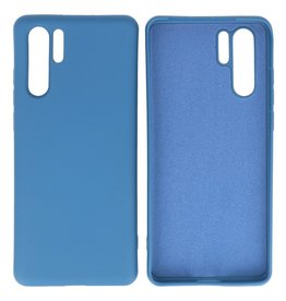 Carcasa de TPU Color Moda para Huawei P30 Pro Azul Marino