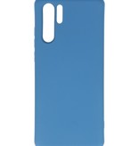Carcasa de TPU Color Moda para Huawei P30 Pro Azul Marino