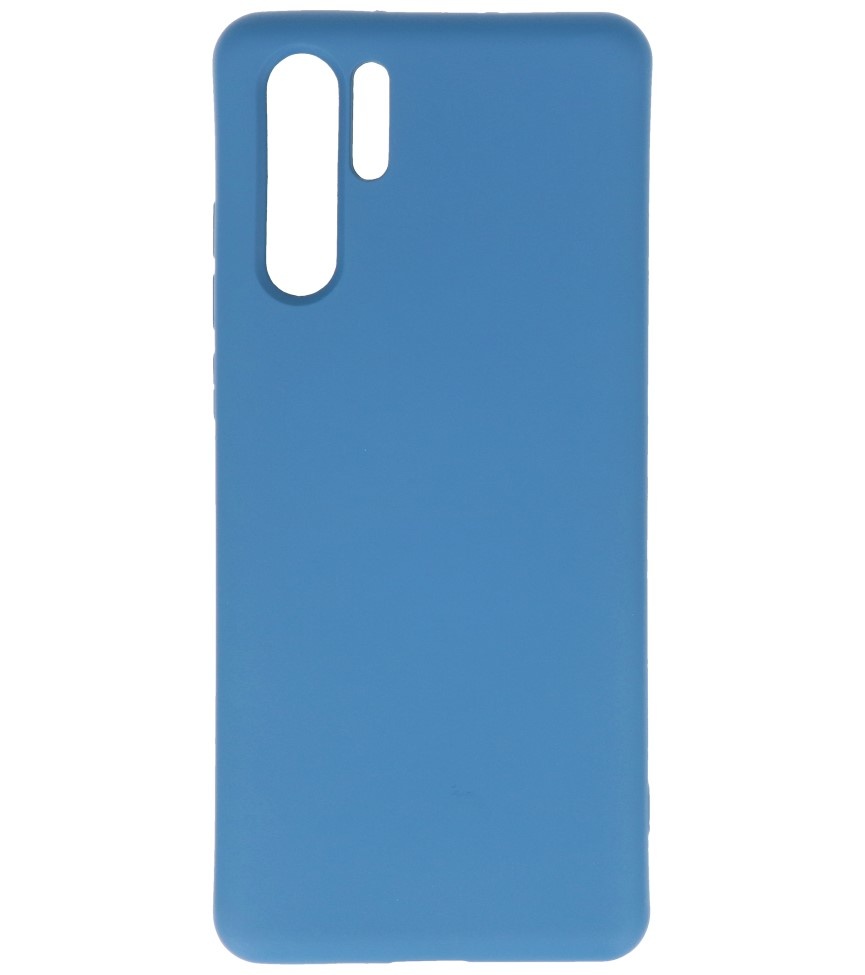 Carcasa de TPU Color Moda para Huawei P30 Pro Azul Marino