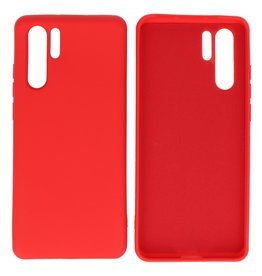 Fashion Color TPU Cover Huawei P30 Pro Rød