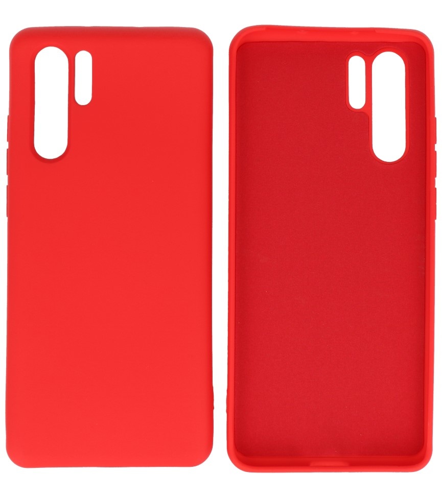 Carcasa TPU Color Moda Huawei P30 Pro Rojo