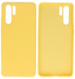 2.0mm Dikke Fashion Color TPU Hoesje Huawei P30 Pro Geel