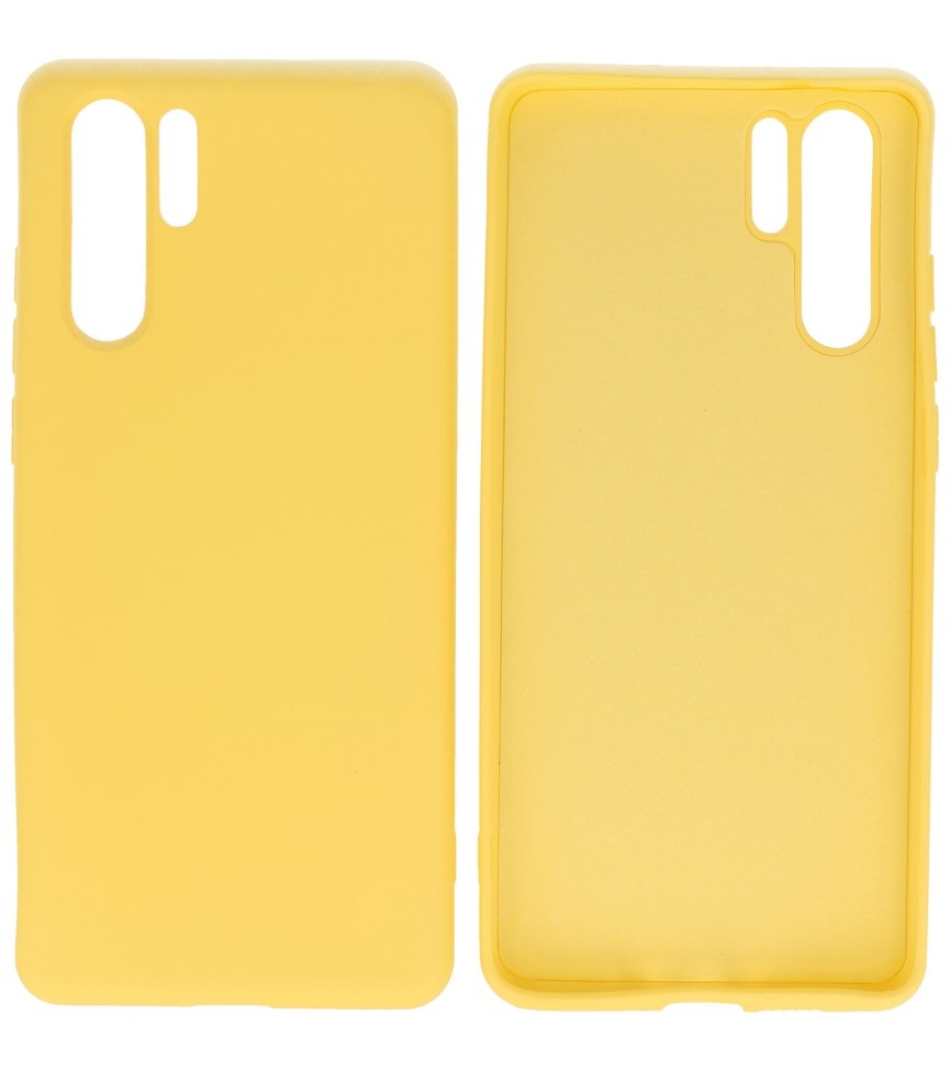 Carcasa Moda Color TPU Huawei P30 Pro Amarillo