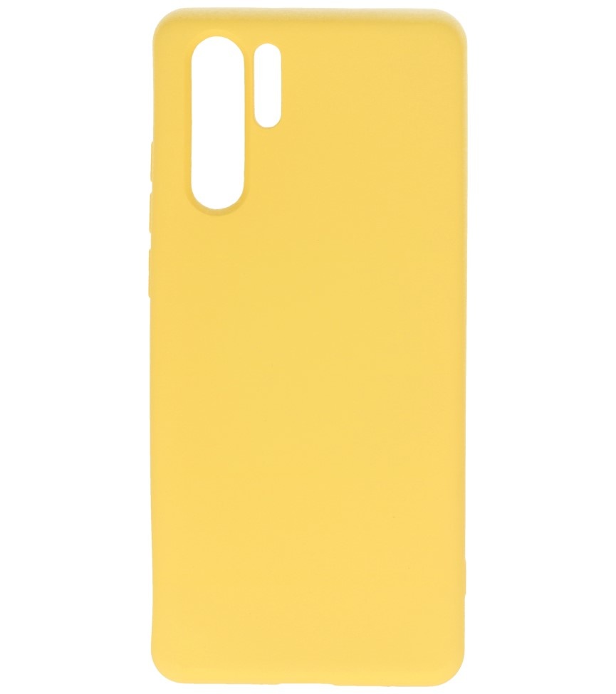 2.0mm Dikke Fashion Color TPU Hoesje Huawei P30 Pro Geel