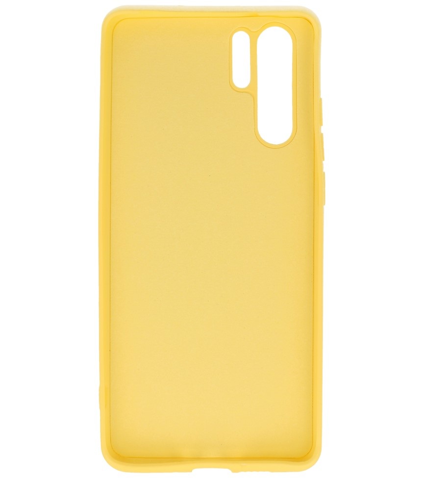 2.0mm Dikke Fashion Color TPU Hoesje Huawei P30 Pro Geel