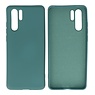 Carcasa de TPU Color Moda para Huawei P30 Pro Verde Oscuro