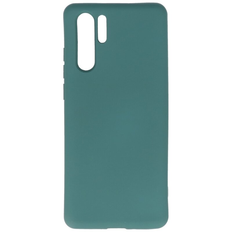 Coque Huawei P30 Pro en TPU Fashion Color Vert Foncé