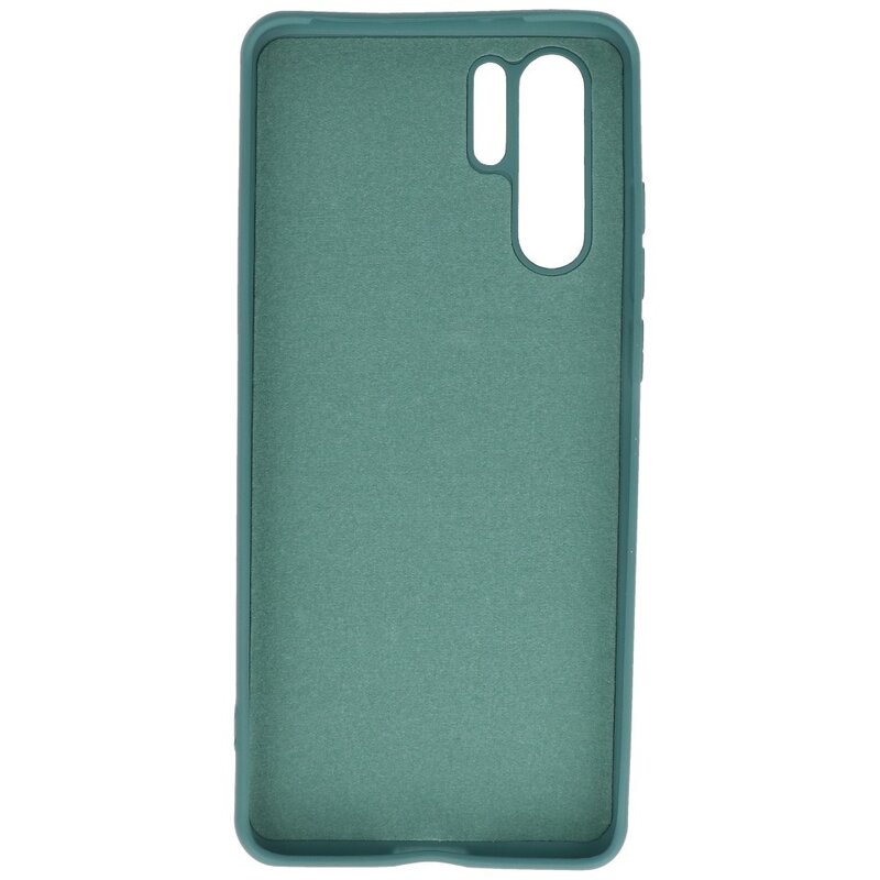 Custodia in TPU colore moda per Huawei P30 Pro verde scuro