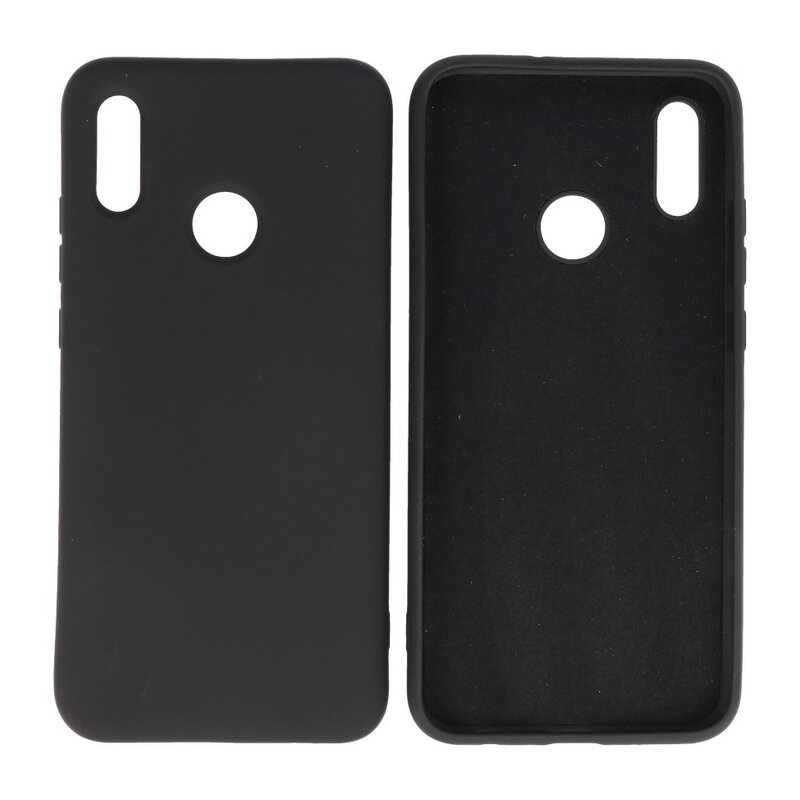Carcasa de TPU en color de moda Huawei P Smart 2019 Negro