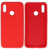 Fashion Color TPU Cover Huawei P Smart 2019 Rød