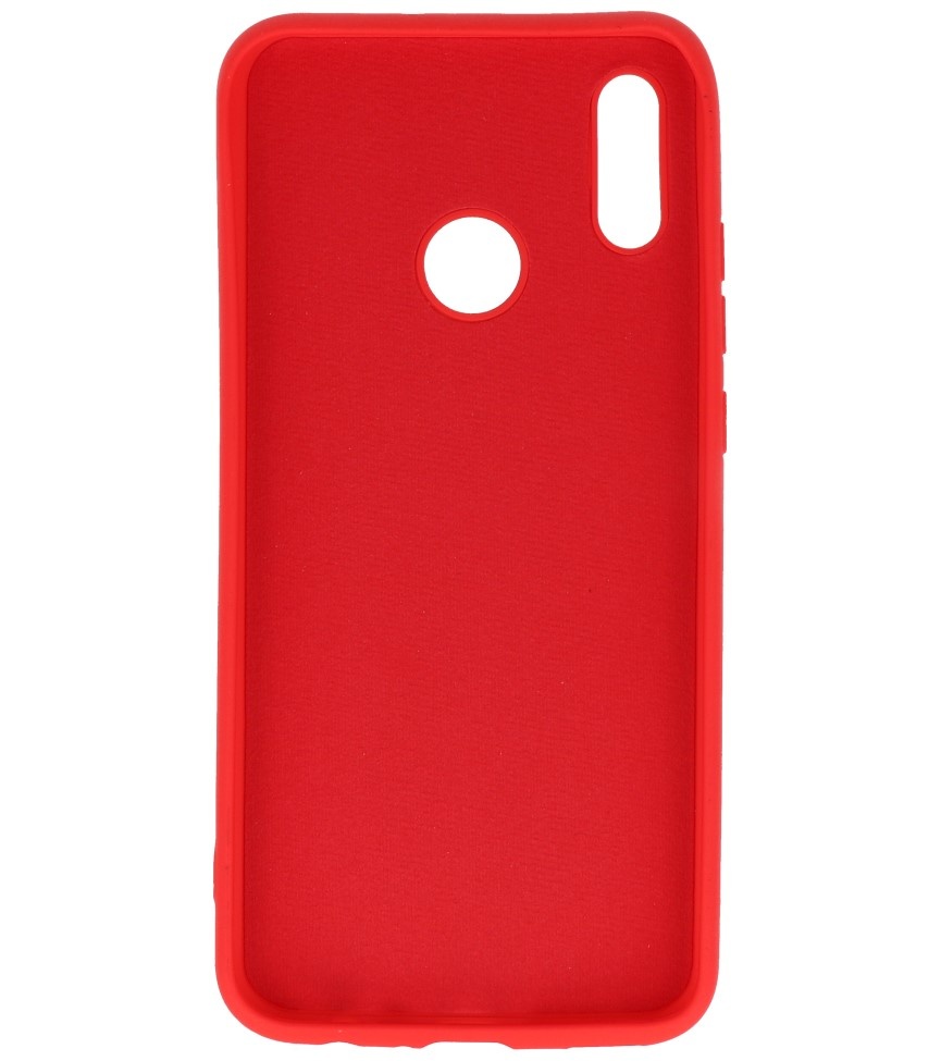 Fashion Color TPU Cover Huawei P Smart 2019 Rød