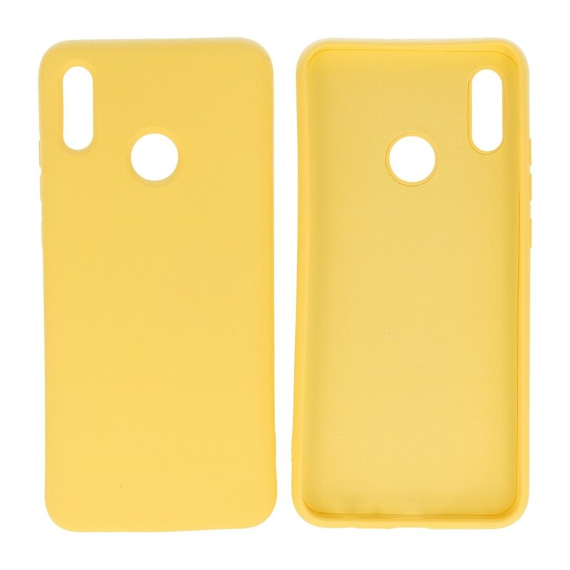 Carcasa TPU Color Moda Huawei P Smart 2019 Amarillo