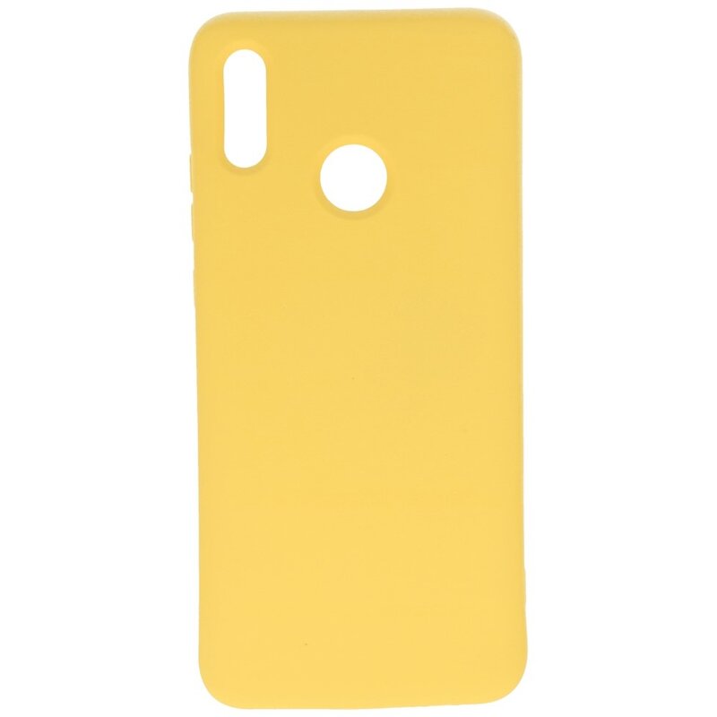 Carcasa TPU Color Moda Huawei P Smart 2019 Amarillo