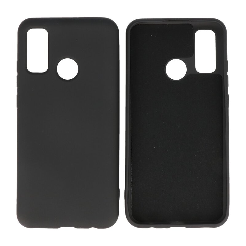 Carcasa de TPU en color de moda Huawei P Smart 2020 Negro