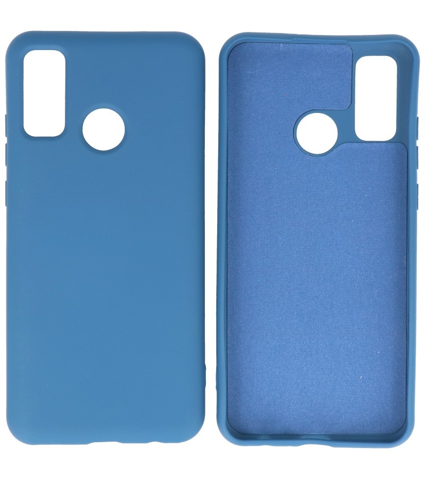 2.0mm Dikke Fashion Color TPU Hoesje Huawei P Smart 2020 Navy