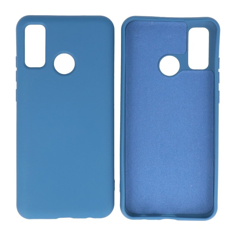 Coque TPU Fashion Color Huawei P Smart 2020 Bleu Marine