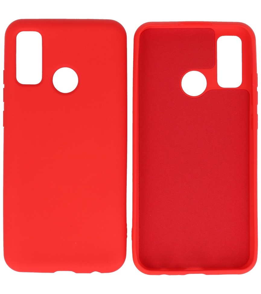 2.0mm Dikke Fashion Color TPU Hoesje Huawei P Smart 2020 Rood