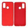 Fashion Color TPU Cover Huawei P Smart 2020 Rød