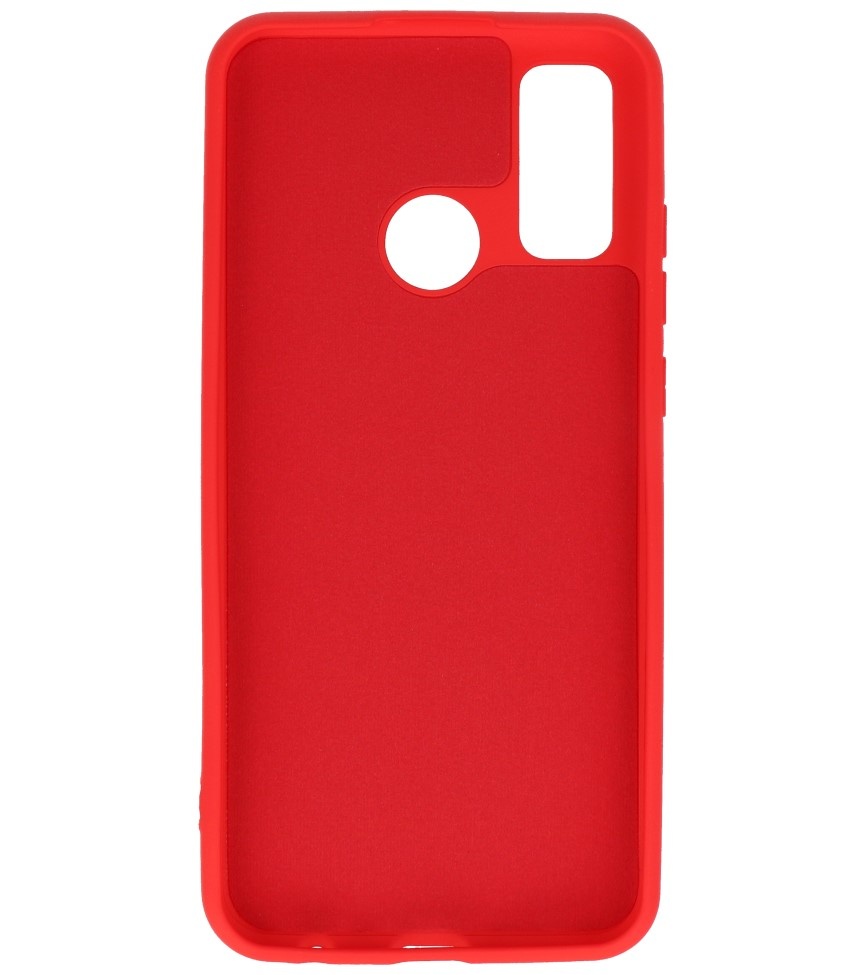 Fashion Color TPU Cover Huawei P Smart 2020 Rød