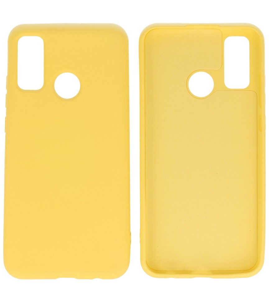 2.0mm Dikke Fashion Color TPU Hoesje Huawei P Smart 2020 Geel