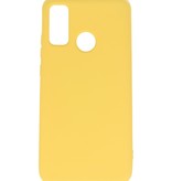 Carcasa de TPU Color Moda para Huawei P Smart 2020 Amarillo